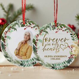 永遠に私たちのハート | リース記念写真 セラミックオーナメント