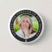 永遠に私たちのハート |写真カスタムとクロス 缶バッジ (正面)