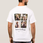 永遠に私たちのハート | 写真コラージュ5 | メモリアル Tシャツ (裏面)