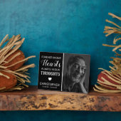 永遠に私たちのハート |家族記念碑 フォトプラーク (側面)