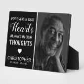 永遠に私たちのハート |家族記念碑 フォトプラーク (側面)