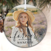 永遠に私たちのハート-悔やみや弔慰記念碑 ガラスオーナメント