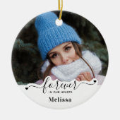 永遠に私たちのハート-悔やみや弔慰記念碑 セラミックオーナメント (正面)