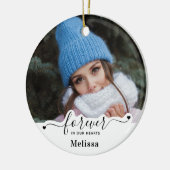 永遠に私たちのハート-悔やみや弔慰記念碑 セラミックオーナメント (左)