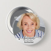 永遠に私たちのハート-悔やみや弔慰記念碑 缶バッジ (正面&裏面)