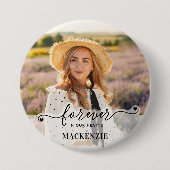 永遠に私たちのハート-悔やみや弔慰記念碑 缶バッジ (正面)