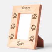 永遠に私たちのハート | 犬の記念碑 レーザー彫刻フレーム (左)