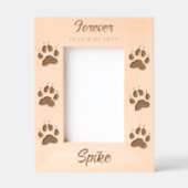 永遠に私たちのハート | 犬の記念碑 レーザー彫刻フレーム (正面)