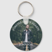 永遠に私たちのハート |葬式の写真 キーホルダー (正面)