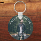 永遠に私たちのハート |葬式の写真 キーホルダー (正面)