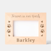 永遠に私たちのハート- Dog Cat Pet Memorial レーザー彫刻フレーム (正面)