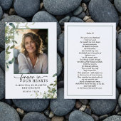 永遠に私たちのハートPsalm写真祈りの言葉カード