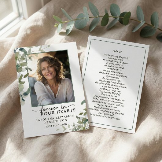 永遠に私たちのハートPsalm写真祈りの言葉カード