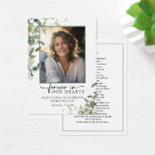 永遠に私たちのハートPsalm写真祈りの言葉カード (デスク)