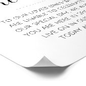 永遠に私たちの心の中に ウェディングメモリアル ポスター (角)