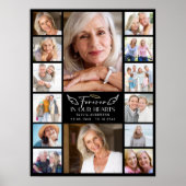 永遠に私たちの心の中に マルチ写真コラージュ追悼 ポスター (正面)