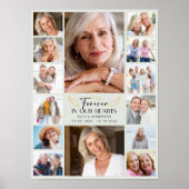 永遠に私たちの心の中に マルチ写真コラージュ追悼 ポスター (正面)