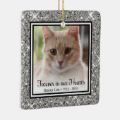 永遠に私たちの心の中に 猫 セラミックオーナメント (右)