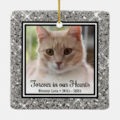 永遠に私たちの心の中に 猫 セラミックオーナメント (裏面)