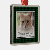 永遠に私たちの心の中に 猫 メタルオーナメント (右)