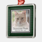 永遠に私たちの心の中に 猫 メタルオーナメント (左)