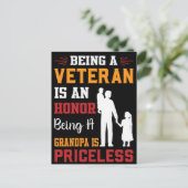 永遠に私たちの負債の中で – 幸せな退役軍人の日 ポストカード (スタンド正面)