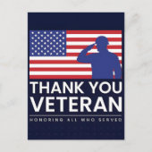 永遠に私たちの負債の中で – 幸せな退役軍人の日 ポストカード (正面)