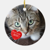 永遠に私のハートでカスタム – ペット記念碑 セラミックオーナメント (裏面)