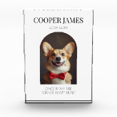 永遠に私のハートでペット損失記念記念キープサケ フォトブロック (正面)