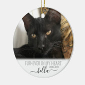 永遠に私のハートペット記念記念の記念品 セラミックオーナメント (左)