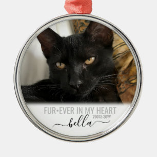 永遠に私のハートペット記念記念キープサーシルバー メタルオーナメント