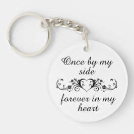 永遠に私のハートペット記憶パーソナライズされた キーホルダー