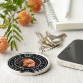 永遠に私のハート写真記念ペット キーホルダー (側面)