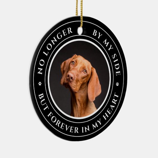 永遠に私のハート写真記念ペット セラミックオーナメント (右)