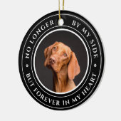 永遠に私のハート写真記念ペット セラミックオーナメント (左)