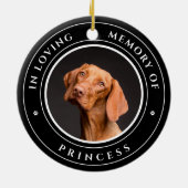 永遠に私のハート写真記念ペット セラミックオーナメント (裏面)