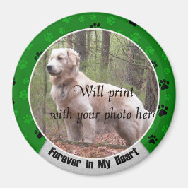 永遠に私のハート犬または猫記念碑 マグネット