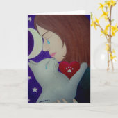 永遠に私のハート – ペットロス悔やみや弔慰 – カード (黄色い花)