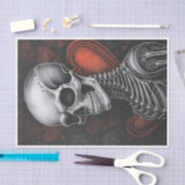 永遠に私のハート、永遠の愛、ゴシックスカル 薄葉紙 (クラフト)