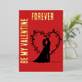 永遠に私のバレンタインになって  ゴールド ブラッシュ フォイル 箔シーズンカード (立ち正面)