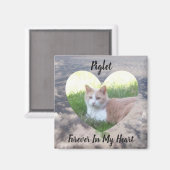 永遠に私のペットのハート記念磁石に マグネット (正面/裏面)