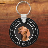 永遠に私のペットのハート記念記念の写真で キーホルダー (裏面)