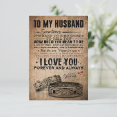 永遠に私の夫へ、ずっと愛してる サンキューカード (スタンド正面)