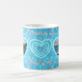 永遠に私の少年、永遠に私の母のコラージュ コーヒーマグカップ (中央)