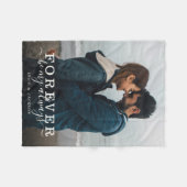 永遠に私の常にロマンチックな夫婦 フリースブランケット (正面(横))