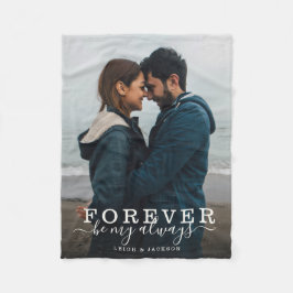 永遠に私の常にロマンチックな夫婦 フリースブランケット