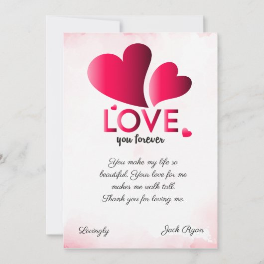 永遠に私の愛DIY シーズンカード (正面)