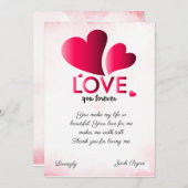 永遠に私の愛DIY シーズンカード (正面/裏面)