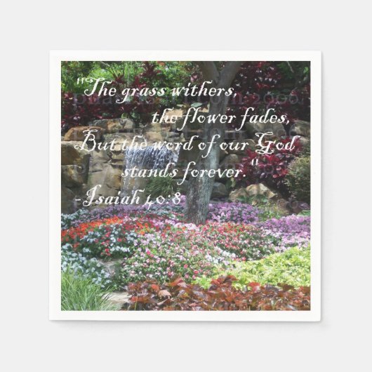 永遠に立つ スタンダードカクテルナプキン (正面)