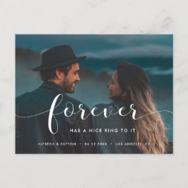 永遠に素敵なリングを持っている写真 案内ポストカード